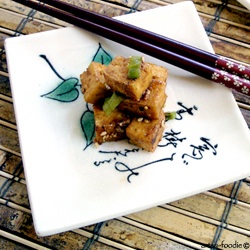 Caramelized Tofu with Gomasio