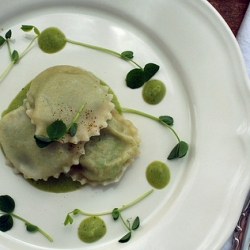 Summer Pea Ravioli