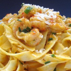 Crawfish and Cream over Pasta