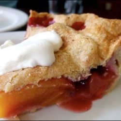 Peach and Blackberry Pie