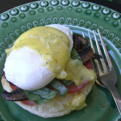 Gluten Free Vegetarian Eggs Benedict