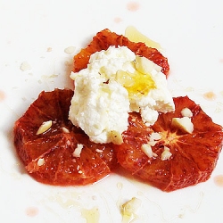 Blood Orange with Ricotta