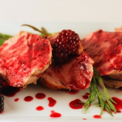 Summer Berries and Tarragon on Pork