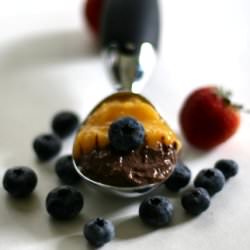 Chocolate Mango Tofu Pudding