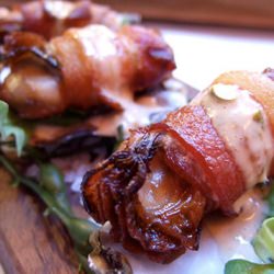 Oysters Wrapped in Bacon