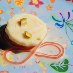 Kulfi with Cherry Steeped Noodles