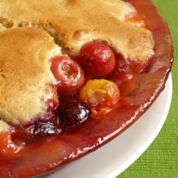 Peach & Two-Cherry Cobbler