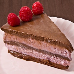 Chocolate-Banded Ice Cream Torte