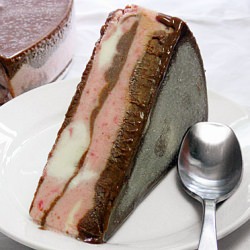 Chocolate-Banded Ice Cream Torte