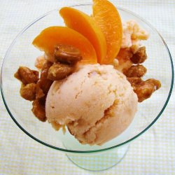 Apricot Ginger Frozen Yogurt