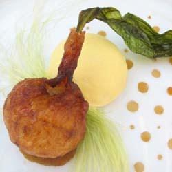 Corn Pudding and Sweetbreads