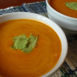 Raw Carrot Ginger Soup