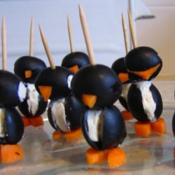 Cream Cheese Penguins