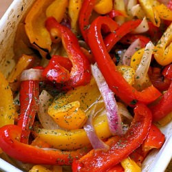 Sweet Peppers with Red Onion