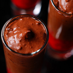 Dark Chocolate and Raspberry Mousse