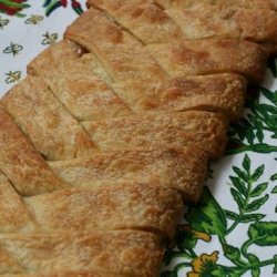 Danish Braid with Rhubarb Jam Filling