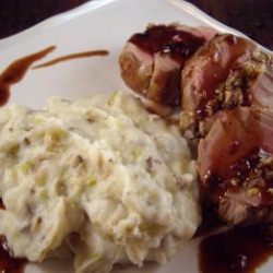 Mushroom Stuffed Pork Tenderloin