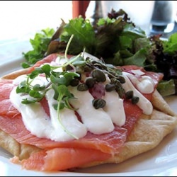 Smoked Salmon Tarte Flambee