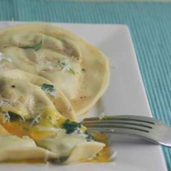 Ravioli with Egg Yolk Filling