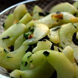 Sautéed Cucumbers with Ginger