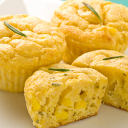 Mini Rosemary Corn Muffins