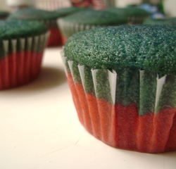 Red, White & Blue Velvet Cupcakes