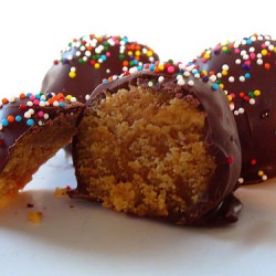 Chocolate Peanut Butter Cake Balls