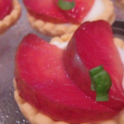 Pluot Basil Cookie Cups