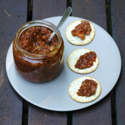 Nutty Pear Kumquat Chutney