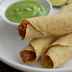 Jackfruit Carnitas Taquitos