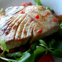 Chilli Tuna with Bean Salad