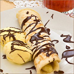 Banana Pancakes with Chocolate…