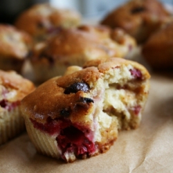 Raspberry & Chocolate Muffins