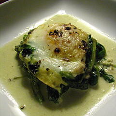 Baked Spinach and Eggs