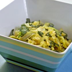 Cabbage and Kale Stir-fry