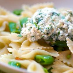 Herbed Ricotta Pasta with Peas