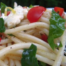 Lemon-Pepper Bucatini Salad