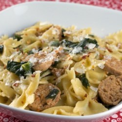 Sausage and Collard Greens Pasta