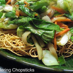 Vegetarian Crispy Chow Mein