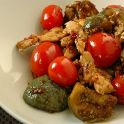 Eggplant and Tomato Stir-fry