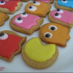 Pac Man Sugar Cookies