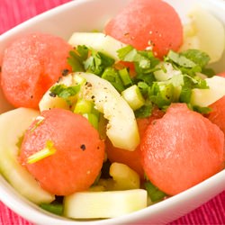 Watermelon and Cucumber Salad