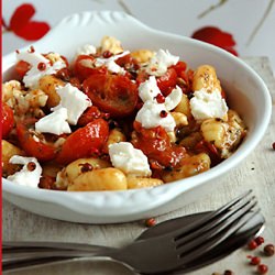 Caramelized Tomatoes on Gnocchi