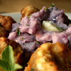 Blue Potatoes and Cauliflower