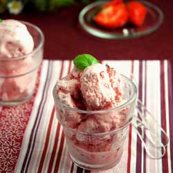 Strawberry Basil Ice Cream