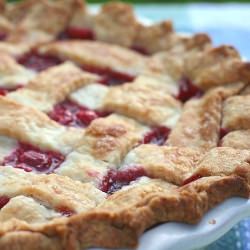 Lattice Top Sour Cherry Pie