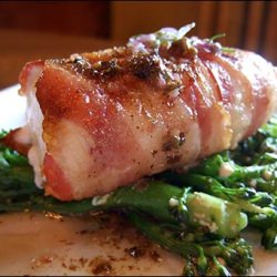 Bacon Wrapped Halibut