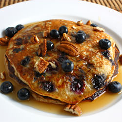 Blueberry Oatmeal Pancakes