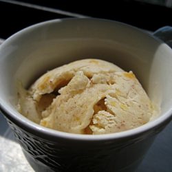 Toasted Almond Nectarine Ice Cream