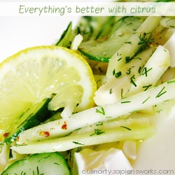 Kohlrabi And Celery Salad With Brie